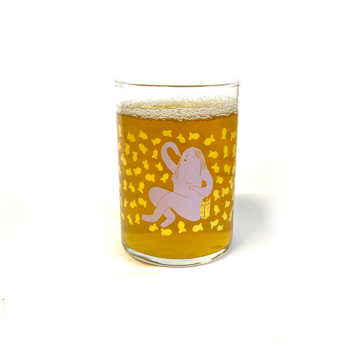 Goldfish Nude Drinking Glass